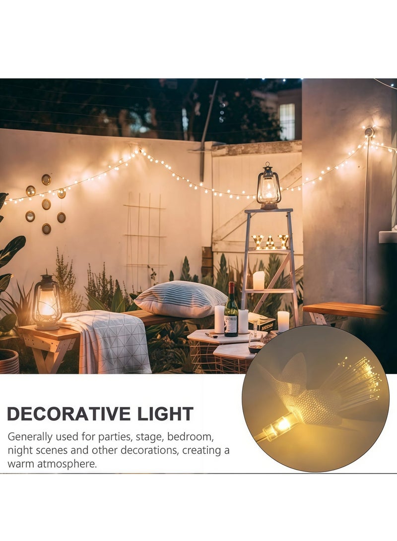 LED string lights for curtains and bedrooms, fiber optic flower LED strings, 1.5 meters long, USB powered, suitable for Eid parties, home, bedroom, and indoor/outdoor wall decoration (warm white light). - Image 4